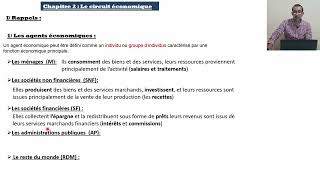 Economie générale 2 bac Episode 10 Chapitre 2 Le circuit économique partie 1 du cours [upl. by Emmey]