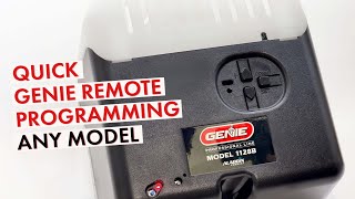 How to Program A Genie Remote to your Garage Door Opener [upl. by Matthia398]