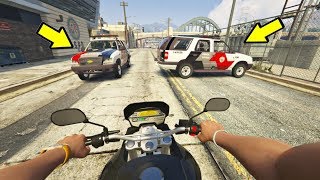 GTA V  CHUVA DE BALA E FUGA DE HONDA XRE 300  GTA 5 MODS [upl. by Alius]