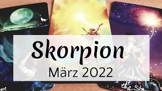 ♏SKORPION  März 2022  Du erkennst die Wahrheit Tarot [upl. by Surtemed]