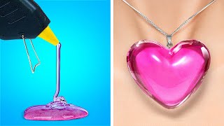 HOT GLUE GUN HACKS  DIY Jewelry Home Decor and Mini Crafts [upl. by Neelear]