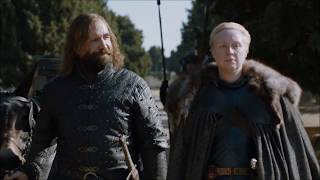 Game of Thrones  7x07  Brienne and Sandor talk about Arya [upl. by Lipinski]