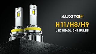 AUXITO 2023 Newest H11 H8 H9 LED Headlight Bulbs 120W 24000 Lumens 700 Brighter 6500K Cool White [upl. by Calderon]