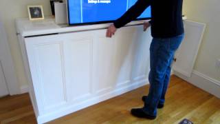 TV Lift Cabinet  Removal of Front Cover [upl. by Arutek]