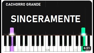 Sinceramente  Cachorro Grande  Piano e Teclado Iniciante [upl. by Boeke235]