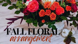 FALL FLOWER ARRANGEMENT ♥ DIY Budget Wedding ♥ How to make a flower centerpiece for less than 30 [upl. by Blynn]