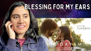 Hridayam  Audio Jukebox Side B Reaction  Pranav  Kalyani  Darshana  Hesham  Ashmita Reacts [upl. by Sachi]