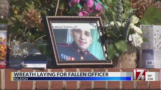 Wreath laying held for fallen Raleigh officer [upl. by Telrats]