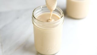 Easy Homemade Tahini Recipe  How to Make Tahini [upl. by Annirok]