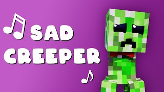 quotSad Creeperquot Scary Version Minecraft Music Video [upl. by Tillinger]