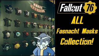 ALL Fasnacht Masks Collection  Fallout 76 [upl. by Rogerson]