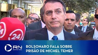 Bolsonaro fala sobre prisão de Michel Temer [upl. by Dwight857]