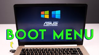 How to Boot Asus Laptop from USB  Install Windows 1011 on Vivobook x510u [upl. by Htebharas]