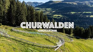 The Longest Mountain Coaster Ride In Switzerland  Churwalden Tobogan Run [upl. by Leoni]