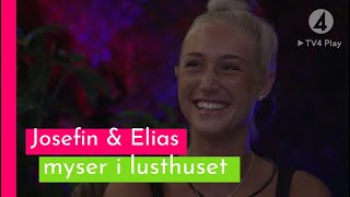 Elias och Josefin går på en romantisk dejt i lusthuset  Love Island Sverige [upl. by Merola]