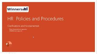 ازاى تحقق الـ HR Compliance بدليل سياسات واجراءات policies and procedures manual الادارة؟ [upl. by Soiritos]