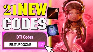 NEW CODES ROBLOX DRESS TO IMPRESS CODES 2024  DTI CODES  DRESS TO IMPRESS [upl. by Annwahsal]