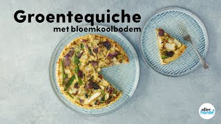 Koolhydraatarm recept quiche met bloemkoolbodem  Recept  Allerhande [upl. by Anaert]