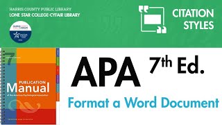 Format a Word document in APA 7th edition [upl. by Asir]