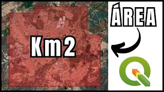 COMO CALCULAR ÁREA m2 e Km2 NO QGIS FÁCIL E RÁPIDO [upl. by Nylloc482]