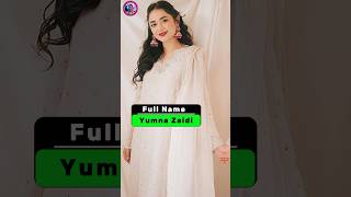 Yumna Zaidi Biography [upl. by Avahc]