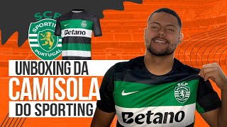 UNBOXING DA CAMISOLA DO SPORTING [upl. by Aieki837]