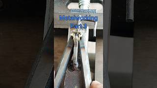 Part 3 Metalworking  forming a connecting chain diy metalworking metalfabrication gold [upl. by Postman603]