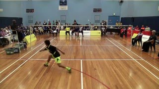 2016 Australasian Under 17 Badminton Championships  Boys Singles Final [upl. by Pietrek]