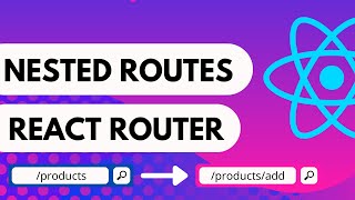 Nested Routes Tutorial  React Router Dom V6 [upl. by Meg]