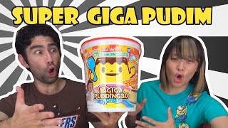 SUPER GIGA PUDIM 超ギガプリン  Japão Nosso De Cada Dia [upl. by Sande]