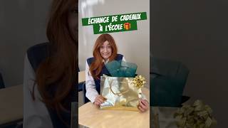 ÉCHANGE de CADEAUX à l’école🎁 cadeau faitmaison ecole [upl. by Yessej]