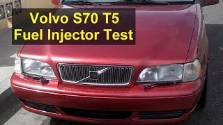 Volvo S70 T5 restoration fuel injector test  Auto Repair Series [upl. by Mehcanem122]