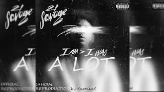 21 Savage  A Lot Instrumental ft J Cole Best Version [upl. by Ainitsirhc]