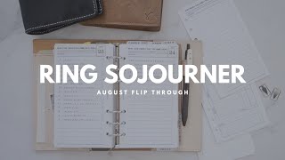 AUGUST FLIP THROUGH  Ring Sojourner Personal Size [upl. by Vasya]