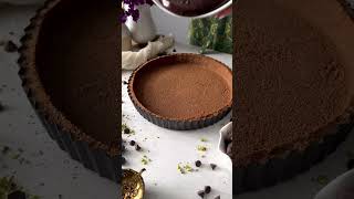 Let’s Make an Easy NoBake Chocolate Tart🤎 [upl. by Holmun]