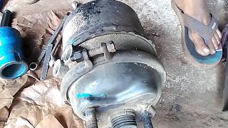 Brake Chamber Leaking Air from HoleKit Replace amp Repair santoshpattimistry [upl. by Tichon]