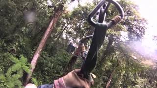 Ziplining at Selvatura Park in Monteverde Costa Rica [upl. by Hamnet148]