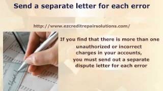 How To Write A Credit Dispute Letter that Works [upl. by Bohun]