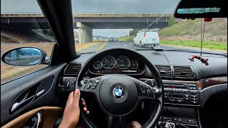 POV  21 minutes Road Running in traffic🛣️In my Loud Catless E46 BMW [upl. by Anitnatsnoc]