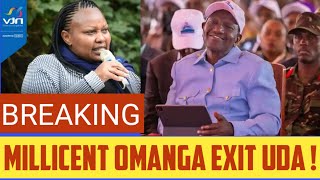 BREAKING  Millicent Omanga ANNOUNCE STRANGE UDA RESIGNATION As CRISIS WORSEN DUMPING Ruto URGENTLY [upl. by Anhaj514]