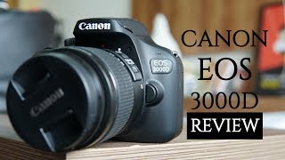 Canon EOS 3000D Review Pros and Cons  Budget DSLR with Wi Fi [upl. by Wittenburg349]