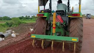 Testing the Worlds Most Expensive Road Gradertractor grader working road diversion making [upl. by Oicirtap]