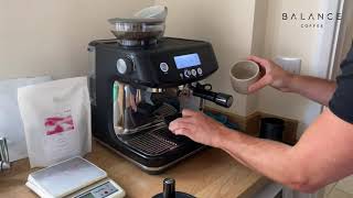 How to Make the Perfect Espresso on a Sage Coffee Machine [upl. by Johnsson]