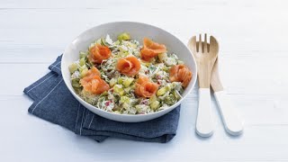 Scandinavische salade met zalm  Allerhande [upl. by Llenrrad]