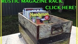 Awesome Rustic Magazine Rack Another Cool Pallet Wood  Fence Paling Project [upl. by Yvi114]