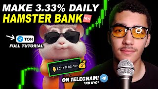 How to make 333 DAILY ROI w HamsterBank TON network [upl. by Imot302]