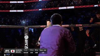 EA SPORTS UFC 5朝倉未来vs平本蓮 Mikuru Asakura vs Ren Hiramoto [upl. by Swetlana]