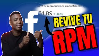 Como SUBIR El RPM🚀 De Mi Pagina De FACEBOOK✅ [upl. by Kosak]