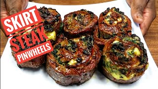 Skirt Steak Pinwheels how to grill them on the Weber Kettle [upl. by Dukie]