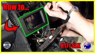 Mercedes SLK R171  Remove Centre Console and Head Unit also fixing AM antenna  MGUY Australia [upl. by Ginger395]